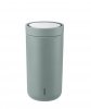 Stelton TO GO CLICK Stalowy Kubek Termiczny 200 ml / Zielony Dusty Green